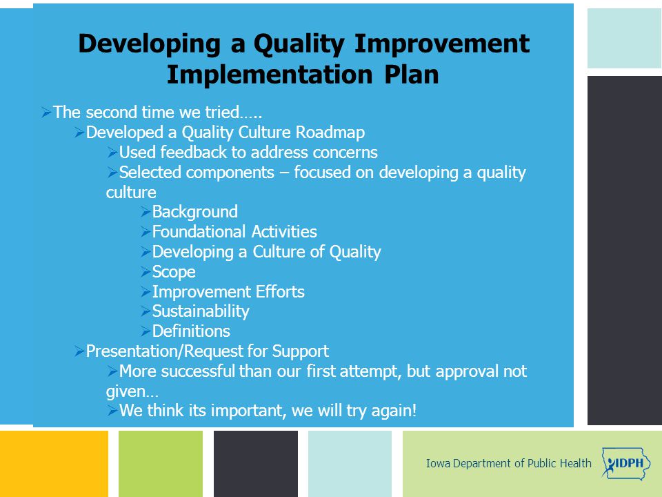 Quality Improvement Implementation Paper Essay